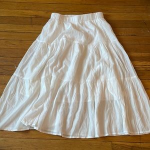 SHEIN white long skirt